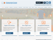 Tablet Screenshot of emergi-care.com